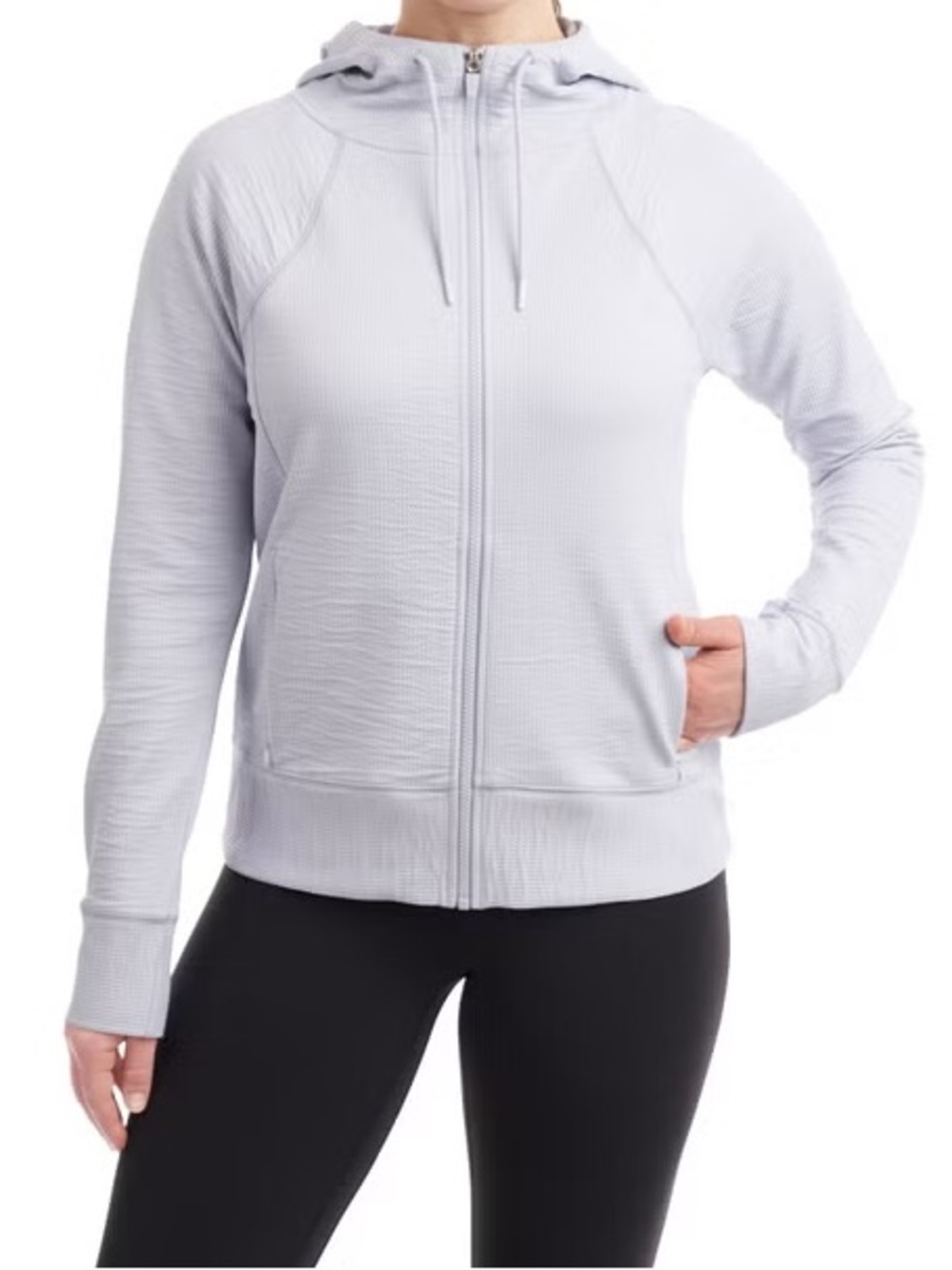 Kirkland Signature Women Blue Ottoman Full-Zip Jacket, Medium & Large Avail -NWT